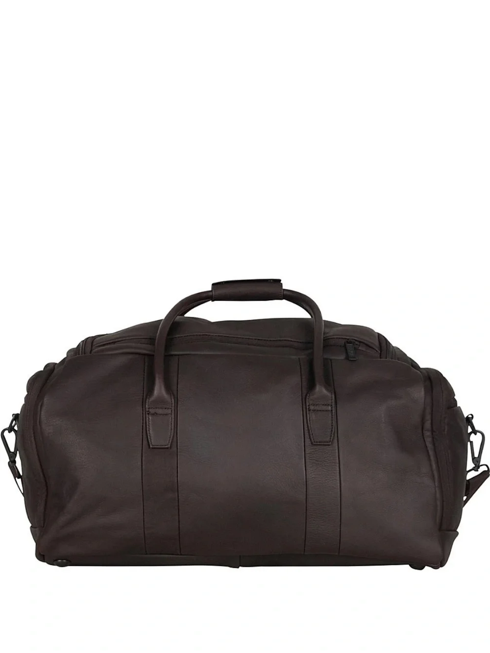 Kenneth Cole Reaction Black Leather Duffel Bag Colombian Leather Single Travel